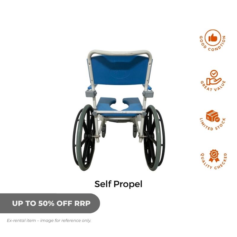 Drive Astion Mobile Shower Commode - Ex Rental - Aged Care & Medical