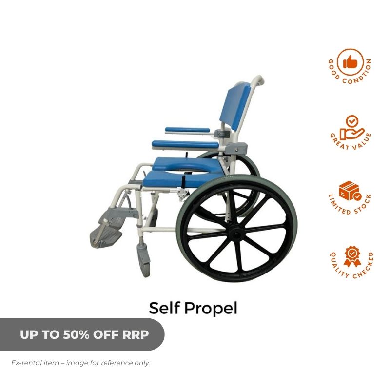 Drive Astion Mobile Shower Commode - Ex Rental - Aged Care & Medical