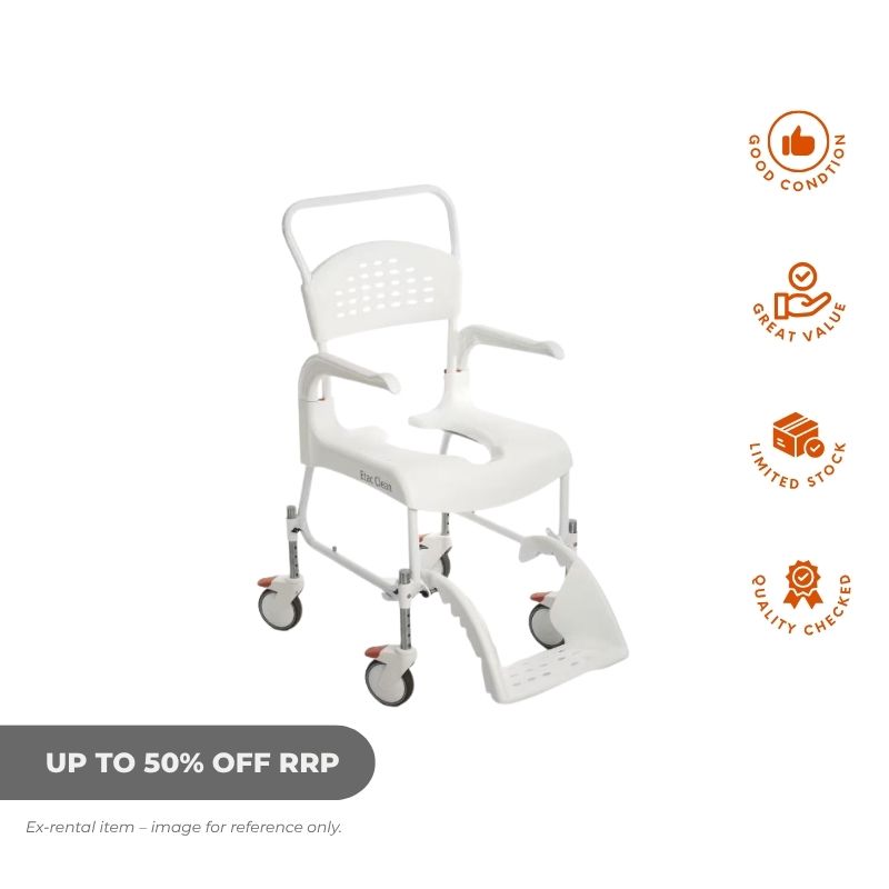 Etac Clean Fixed Height Shower Commode -Ex-Rental- Aged Care & Medical