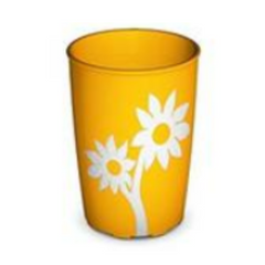 Ornamin Non-Slip Cups - Flowers