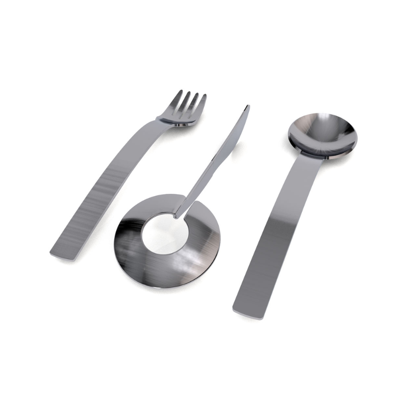 Ornamin Cutlery Set in Grey