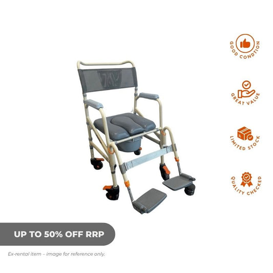 ShowerBuddy Eco Traveller Shower Commode - Ex Rental- Aged Care & Medical