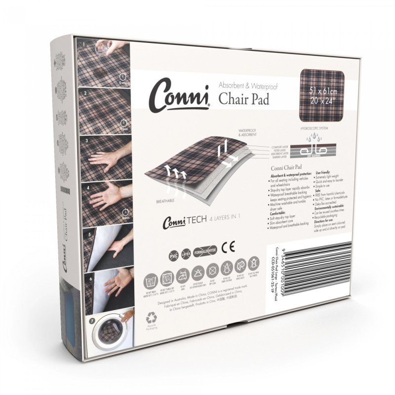 Conni Chair Pad - Large (51cm x 61cm) - Aged Care & Medical