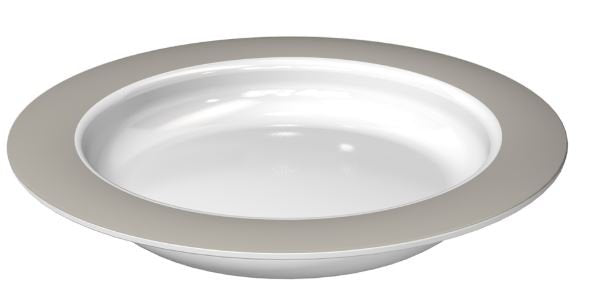 Ornamin Plate with Sloped Base (20cm) - Aged Care & Medical