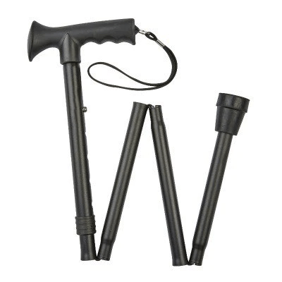 Walking Stick - T Handle Folding - TPR - Aged Care & Medical