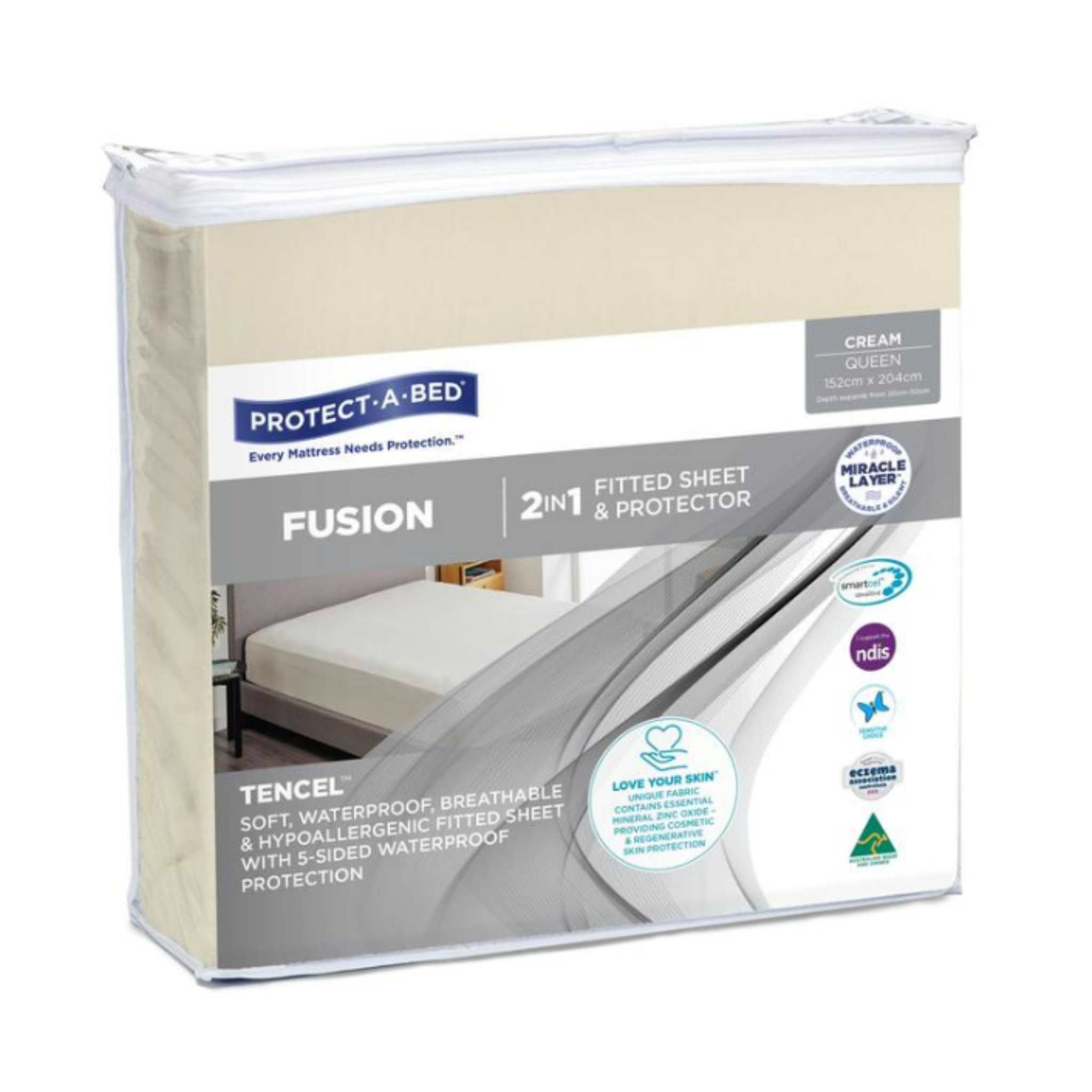 Fusion Waterproof Fitted Sheet
