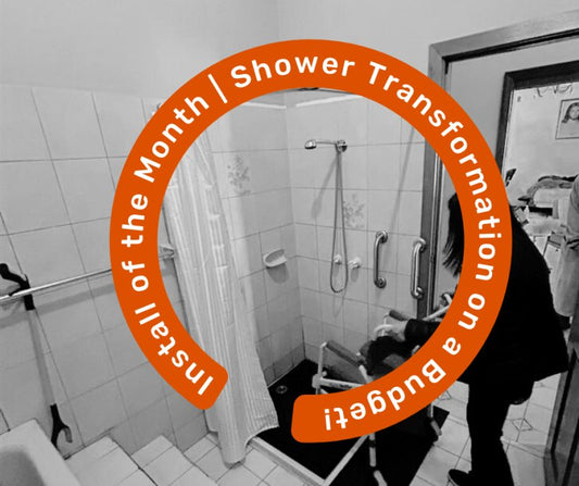 Install of the Month - Shower Transformation on a budget! - Aged Care & Medical