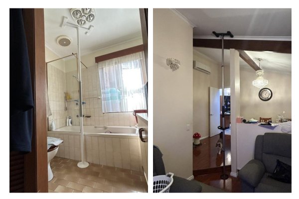 Floor to Ceiling Poles and Grab Bars - Aged Care & Medical