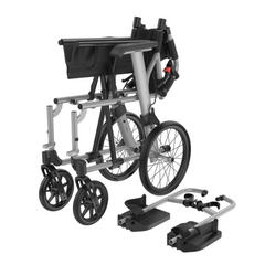 Aspire SOCIALITE Folding Wheelchair AP - Silver