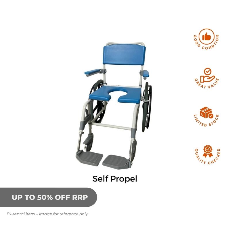 Drive Astion Mobile Shower Commode - Ex Rental - Aged Care & Medical