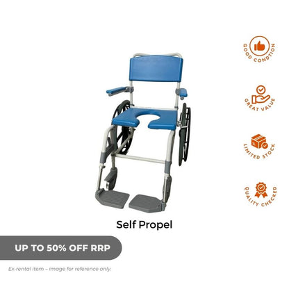 Drive Astion Mobile Shower Commode - Ex Rental - Aged Care & Medical