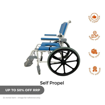 Drive Astion Mobile Shower Commode - Ex Rental - Aged Care & Medical