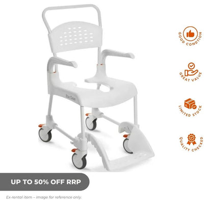 EX-RENTAL SALE Etac Clean Fixed Height Shower Commodes