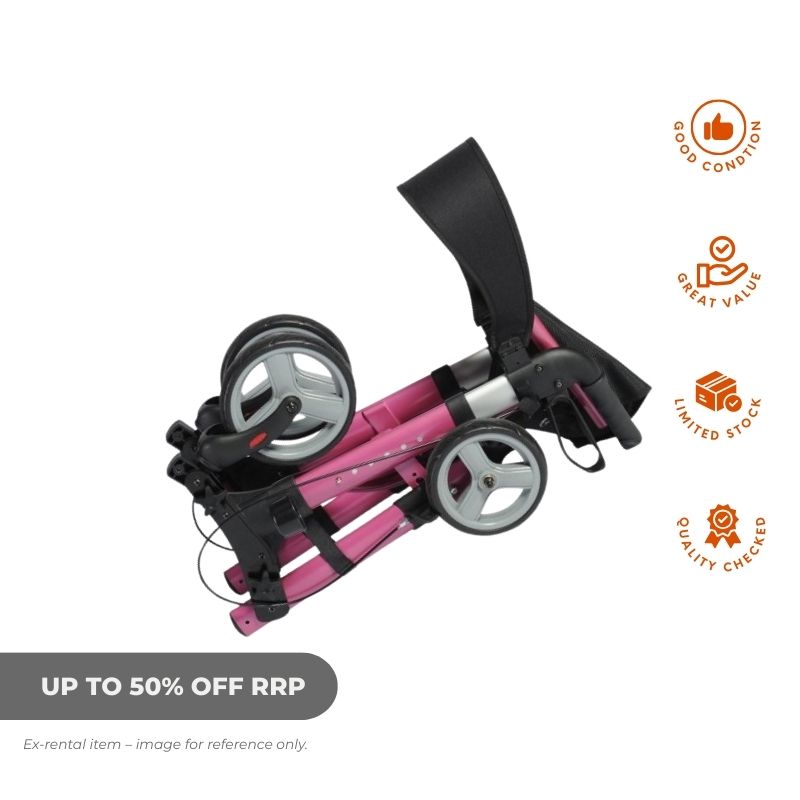 Forward Thinker Pink Rollator -Ex Rental- Aged Care & Medical