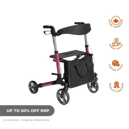 Forward Thinker Pink Rollator - Ex Rental-Aged Care & Medical