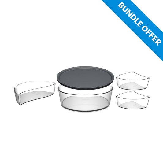 Ornamin Big Bruno Food Storage Set - Clear
