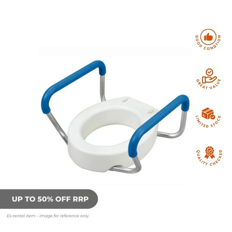 PCP Toilet Seat Raiser 4'' with clips - Aged Care & Medical