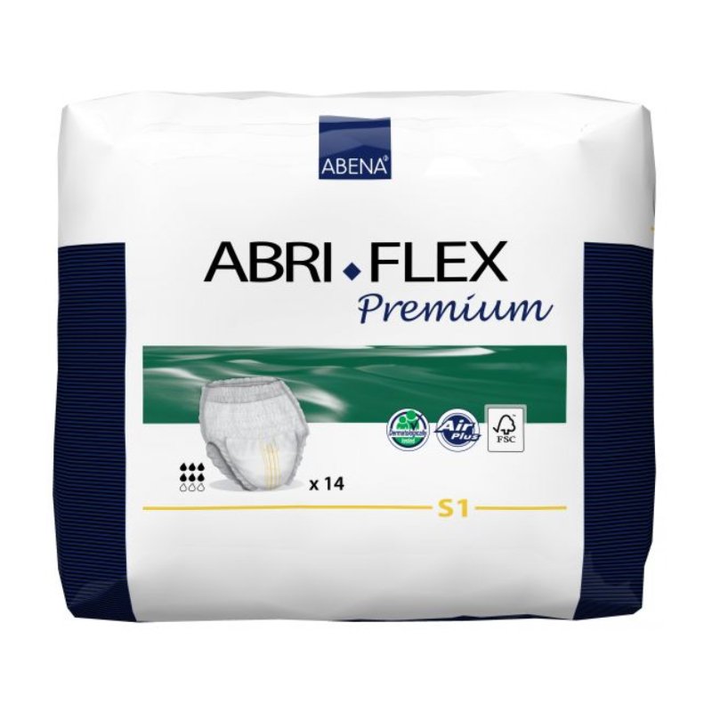 Abri - Flex Premium Pull Up Pants - S1 Small, Absorbency 1400ml - Aged Care & Medical