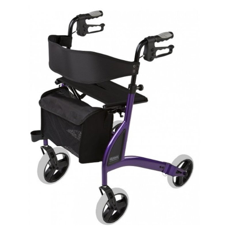 Alpha 438 Lightweight X - Frame Rollator - 24" Seat Height - Aged Care & Medical