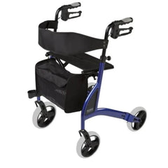 Alpha 438s Lightweight X - Frame Rollator - 21" Seat Height - Aged Care & Medical