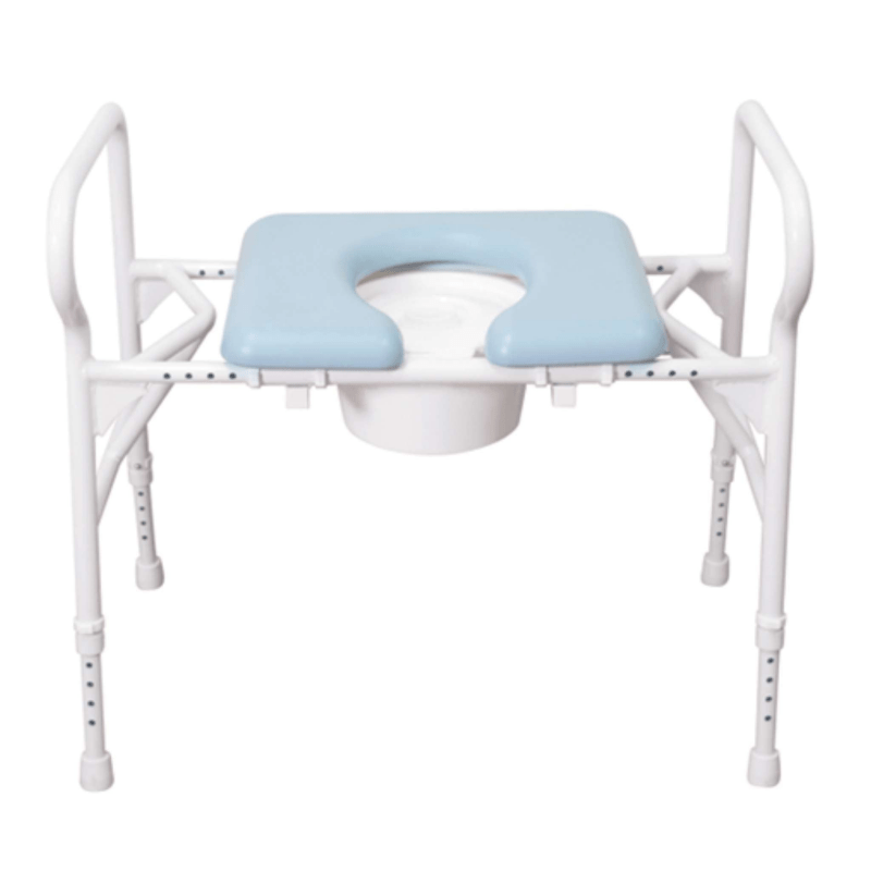 Aspire Over Toilet Aid - Maxi Adjustable with Padded Seat - Aged Care & Medical