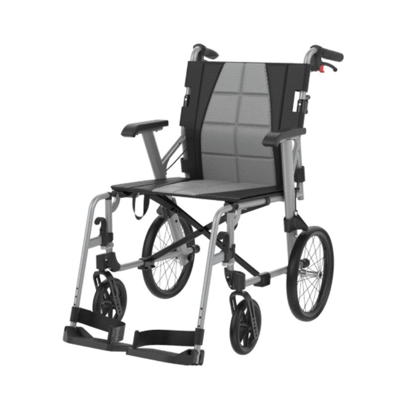 Aspire Socialite Folding Wheelchair AP - Silver - Aged Care & Medical