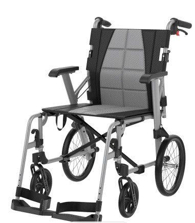 Aspire - SOCIALITE Folding Wheelchair AP - Silver - Aged Care & Medical