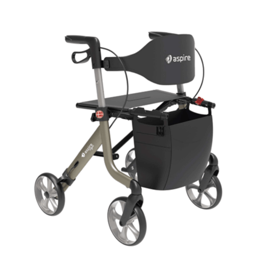 Aspire Vogue Lightweight Seat Walker - Aged Care & Medical