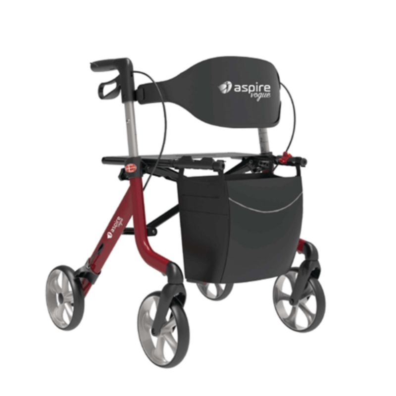 Aspire Vogue Lightweight Seat Walker - Aged Care & Medical - Walker - Aspire - shipping - wide - Melbourne - Australia - incontinence - aids - wheelchair - for - hire - wheelchair - for - rental - bariatric - chair - sit - to - stand - eq