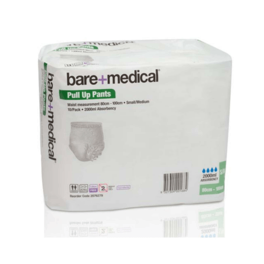 Bare Medical Pull - up Pant 2000ml - Small/Medium - Packet - Aged Care & Medical