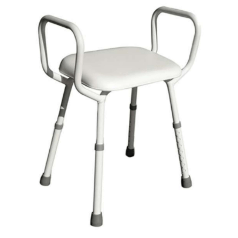 BetterLiving Aluminum Shower stool with Padded Seat - Aged Care & Medical