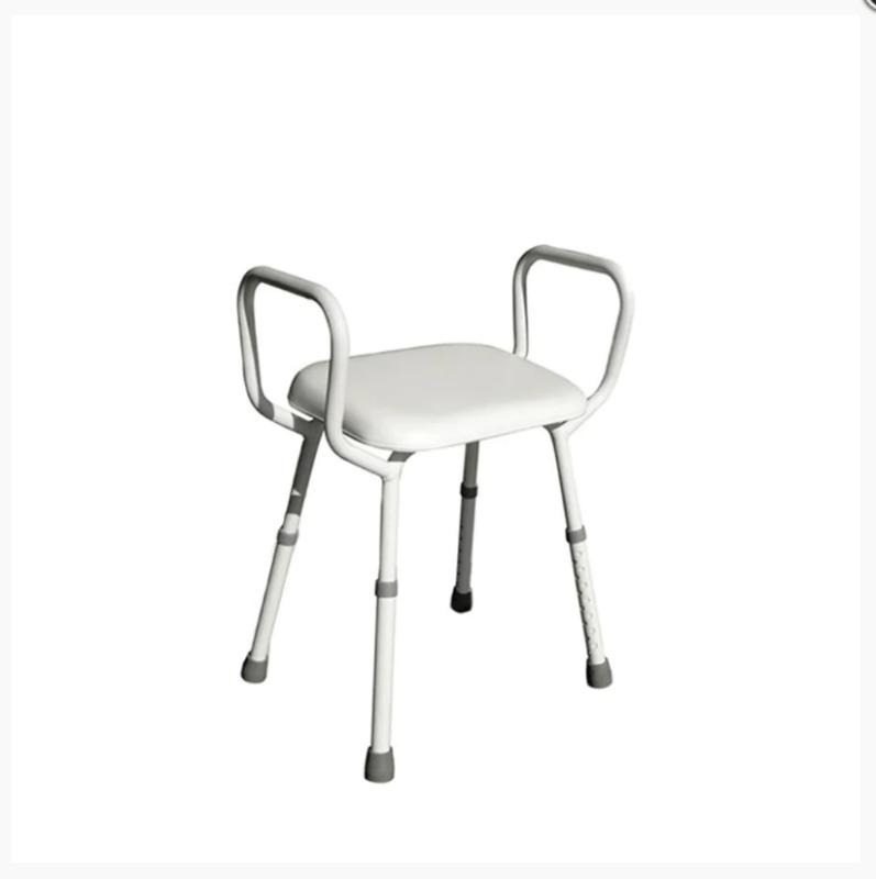 BetterLiving Aluminum Shower stool with Padded Seat - Aged Care & Medical