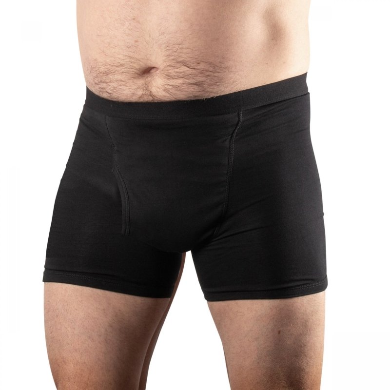 Conni Mens Kalven - Black - Aged Care & Medical - Underwear - Conni - shipping - wide - Melbourne - Australia - incontinence - aids - wheelchair - for - hire - wheelchair - for - rental - bariatric - chair - sit - to - stand - eq