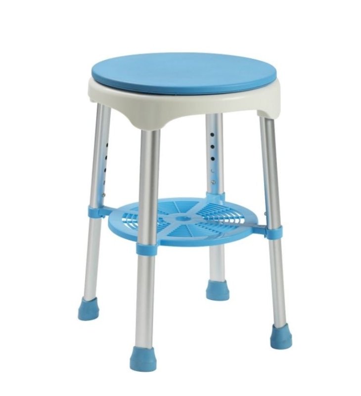 Delta S34 Shower Stool with Cushioned Swivel Seat - Aged Care & Medical