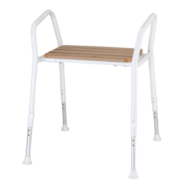 Delta S45 Timber Heavy Duty Shower Stool - Aged Care & Medical