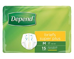 Depend Briefs Super Plus - Medium - Aged Care & Medical