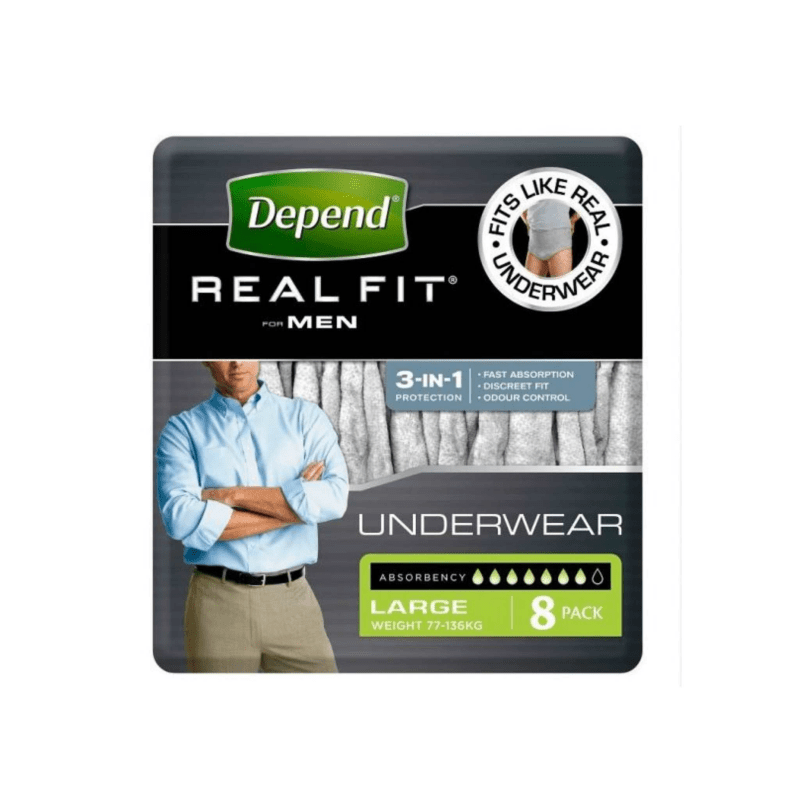 Depend Real Fit Underwear Men - Aged Care & Medical