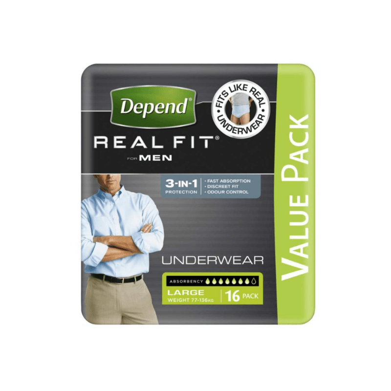 Depend Real Fit Underwear Men - Aged Care & Medical