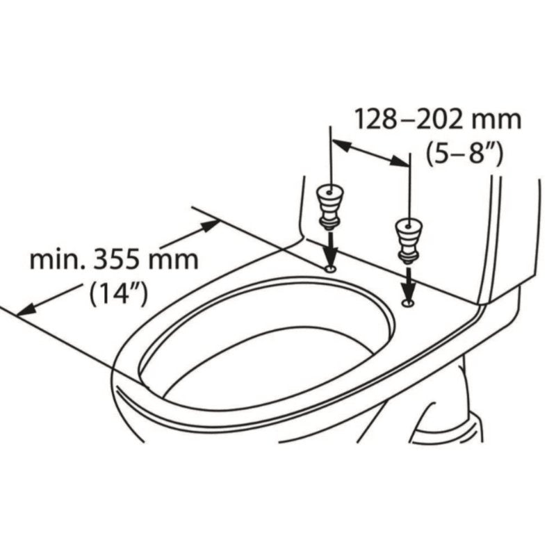 Etac Cloo Toilet Seat Raiser - no armrests - Aged Care & Medical