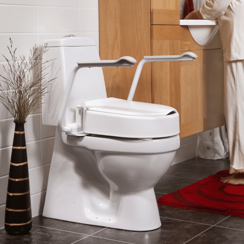 Etac Cloo Toilet Seat Raiser - with armrests - Aged Care & Medical