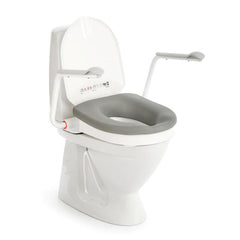 Etac Cloo Toilet Seat Raiser - with armrests - Aged Care & Medical - Bathroom Aids - Etac - shipping - wide - Melbourne - Australia - incontinence - aids - wheelchair - for - hire - wheelchair - for - rental - bariatric - chair - sit - to - stand - eq