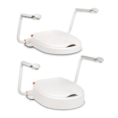 Etac Cloo Toilet Seat Raiser - with armrests - Aged Care & Medical - Bathroom Aids - Etac - shipping - wide - Melbourne - Australia - incontinence - aids - wheelchair - for - hire - wheelchair - for - rental - bariatric - chair - sit - to - stand - eq