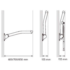 Etac Rex Toilet Arm Support - Aged Care & Medical