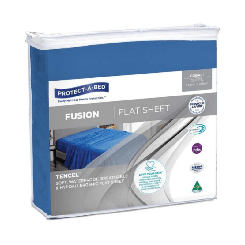 Fusion Waterproof Flat Sheet - Aged Care & Medical - Continence - Protect a Bed - shipping - wide - Melbourne - Australia - incontinence - aids - wheelchair - for - hire - wheelchair - for - rental - bariatric - chair - sit - to - stand - eq