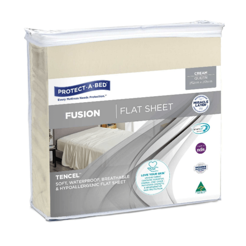 Fusion Waterproof Flat Sheet - Aged Care & Medical