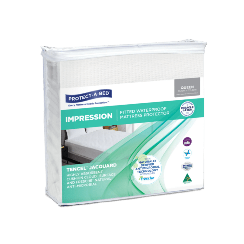 Impression Tencel Jacquard Fitted Mattress Protector - Aged Care & Medical