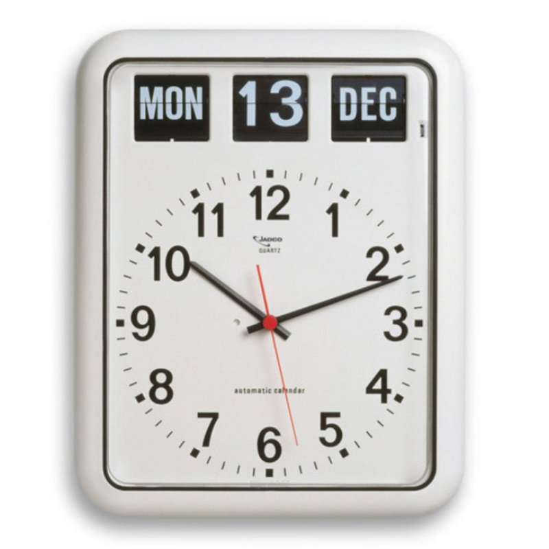 Jadco Wall Clock with Calendar - Aged Care & Medical