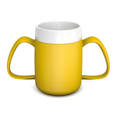 Ornamin Two Handled Mug with Internal Cone - Aged Care & Medical - Eating & Drinking Aids - Ornamin - shipping - wide - Melbourne - Australia - incontinence - aids - wheelchair - for - hire - wheelchair - for - rental - bariatric - chair - sit - to - stand - eq