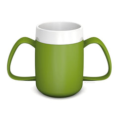 Ornamin Two Handled Mug with Internal Cone - Aged Care & Medical - Eating & Drinking Aids - Ornamin - shipping - wide - Melbourne - Australia - incontinence - aids - wheelchair - for - hire - wheelchair - for - rental - bariatric - chair - sit - to - stand - eq