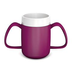 Ornamin Two Handled Mug with Internal Cone - Aged Care & Medical - Eating & Drinking Aids - Ornamin - shipping - wide - Melbourne - Australia - incontinence - aids - wheelchair - for - hire - wheelchair - for - rental - bariatric - chair - sit - to - stand - eq